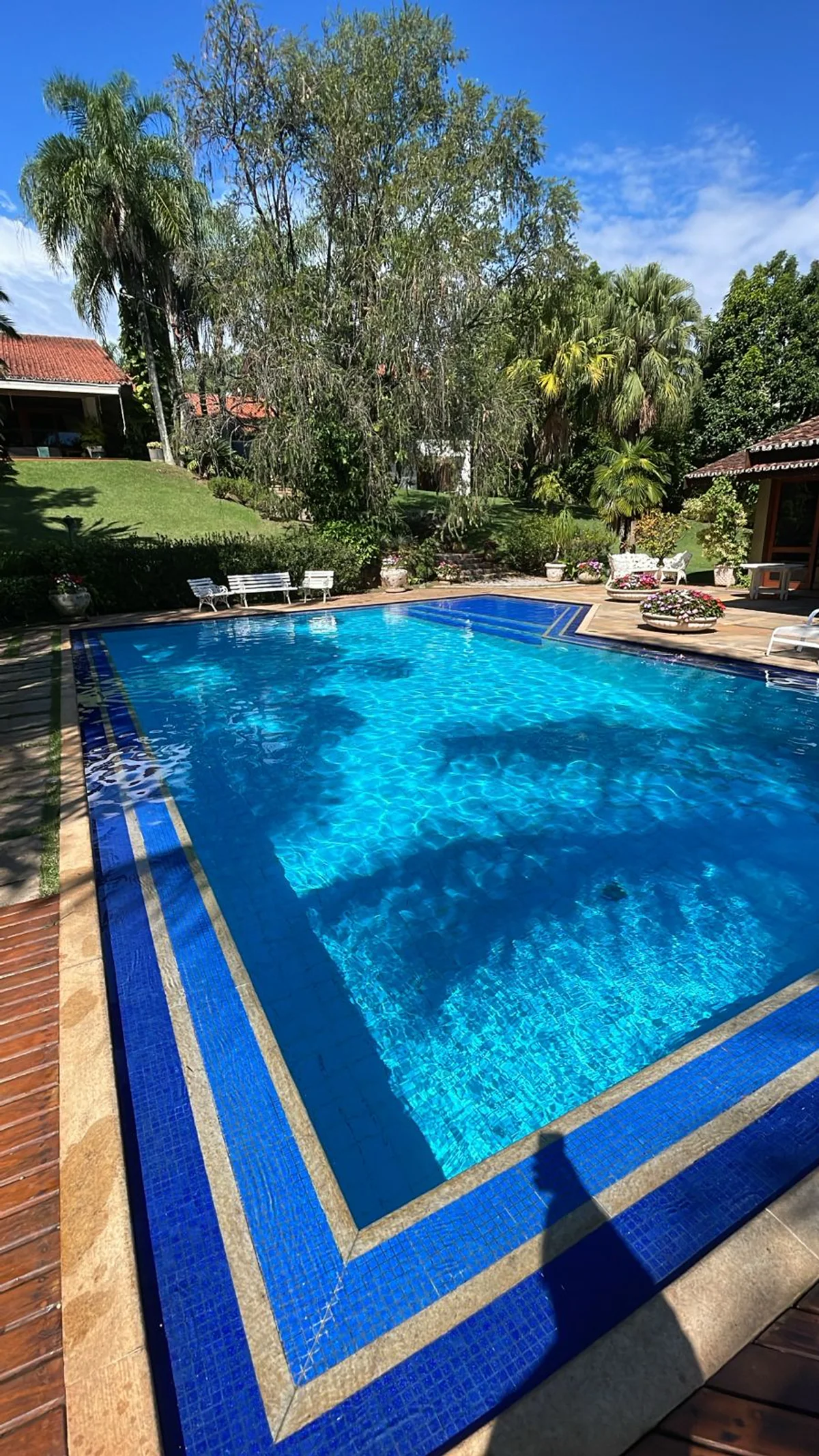 Piscina residencial com jardim atendida no Gramado
